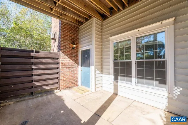 a view of a house with a large window