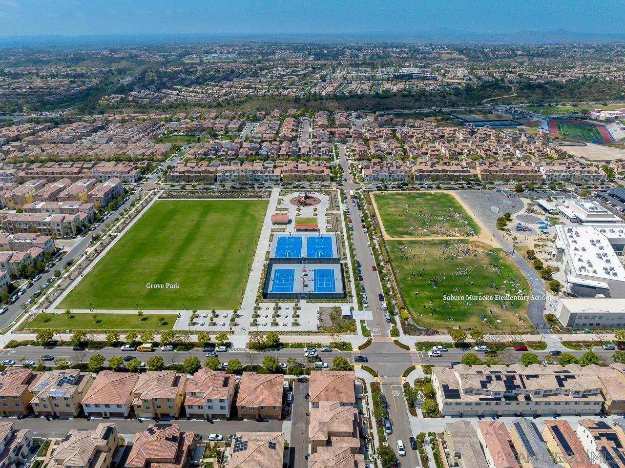1290 Santa Victoria Road, Unit 2 Chula Vista, CA 91913 - Photo 39 of 41 an aerial view of a city with lots of residential buildings