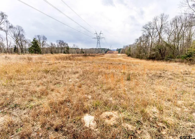 a view of white house with a yard