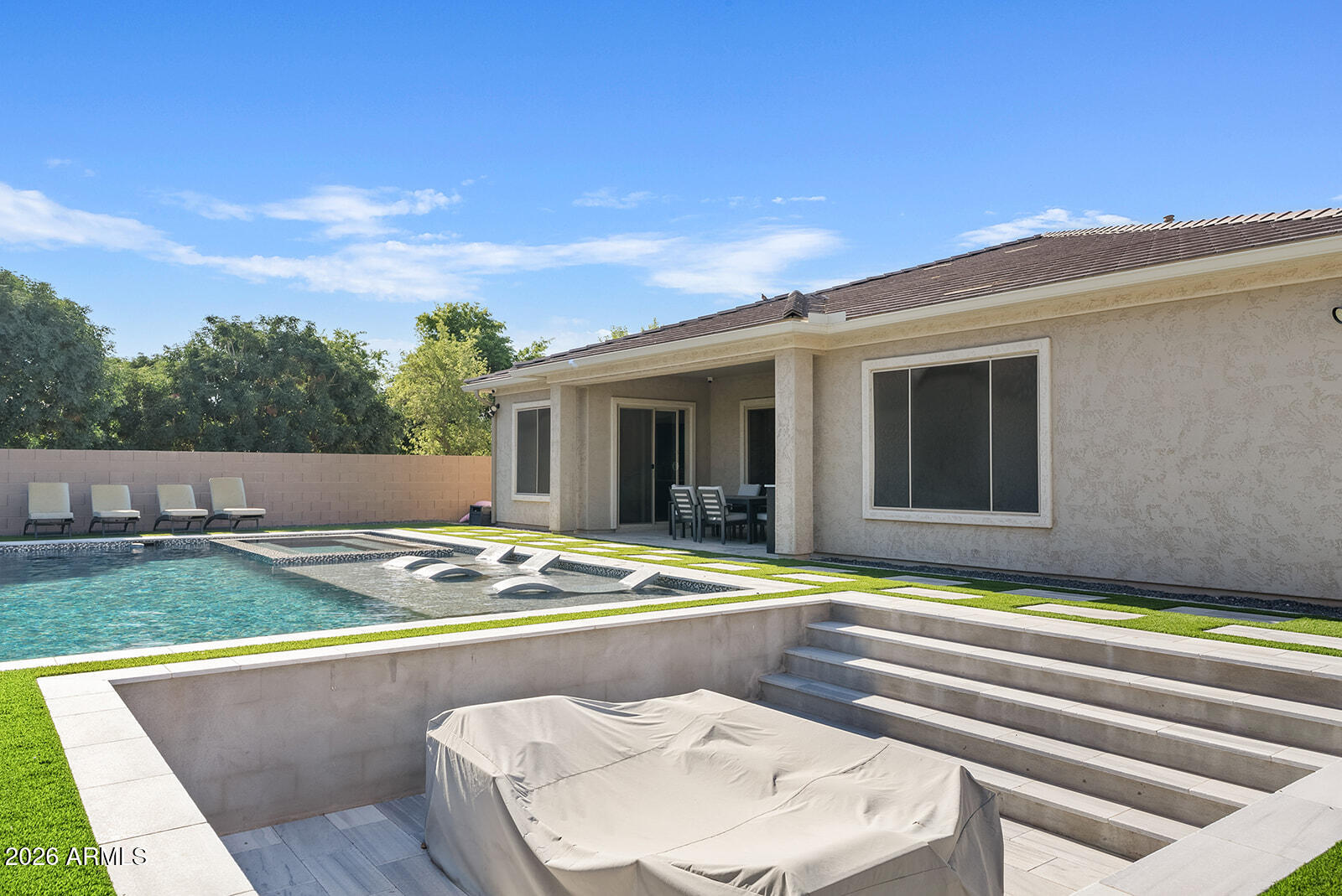 19411 East Timberline Road Queen Creek, AZ 85142 - Photo 44 of 44 a view of swimming pool with lounge chair