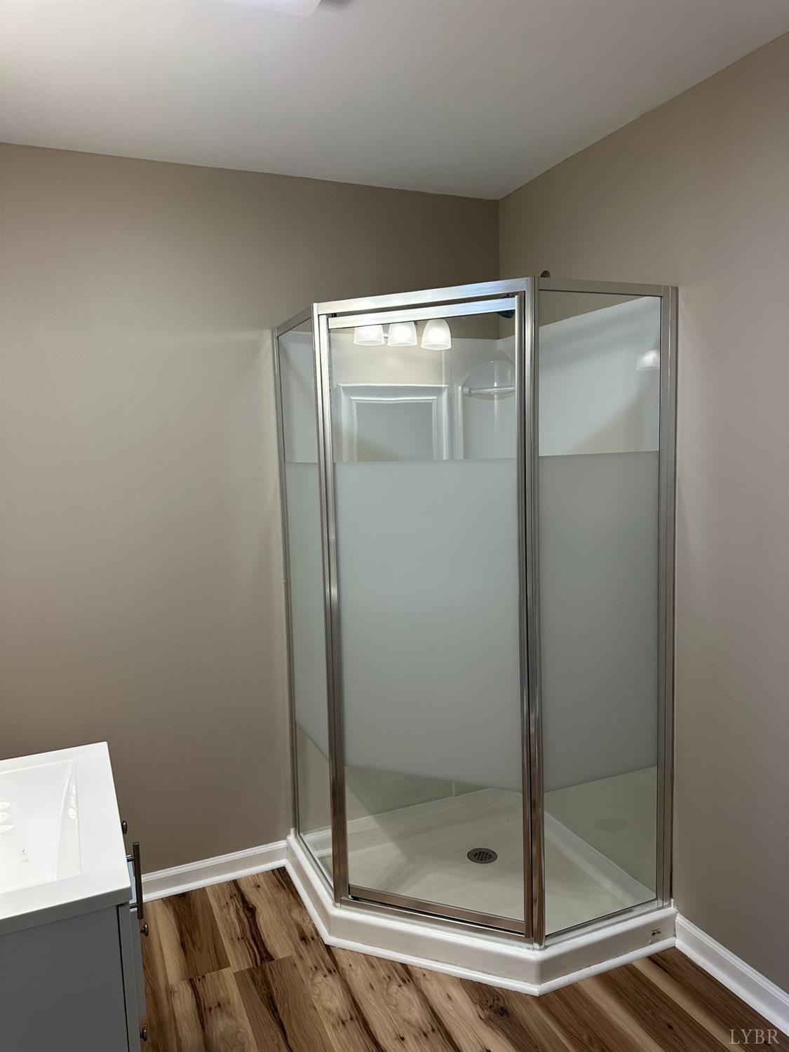 1221 Lynch Road Altavista, VA 24517 - Photo 5 of 14 a bathroom with a glass shower door