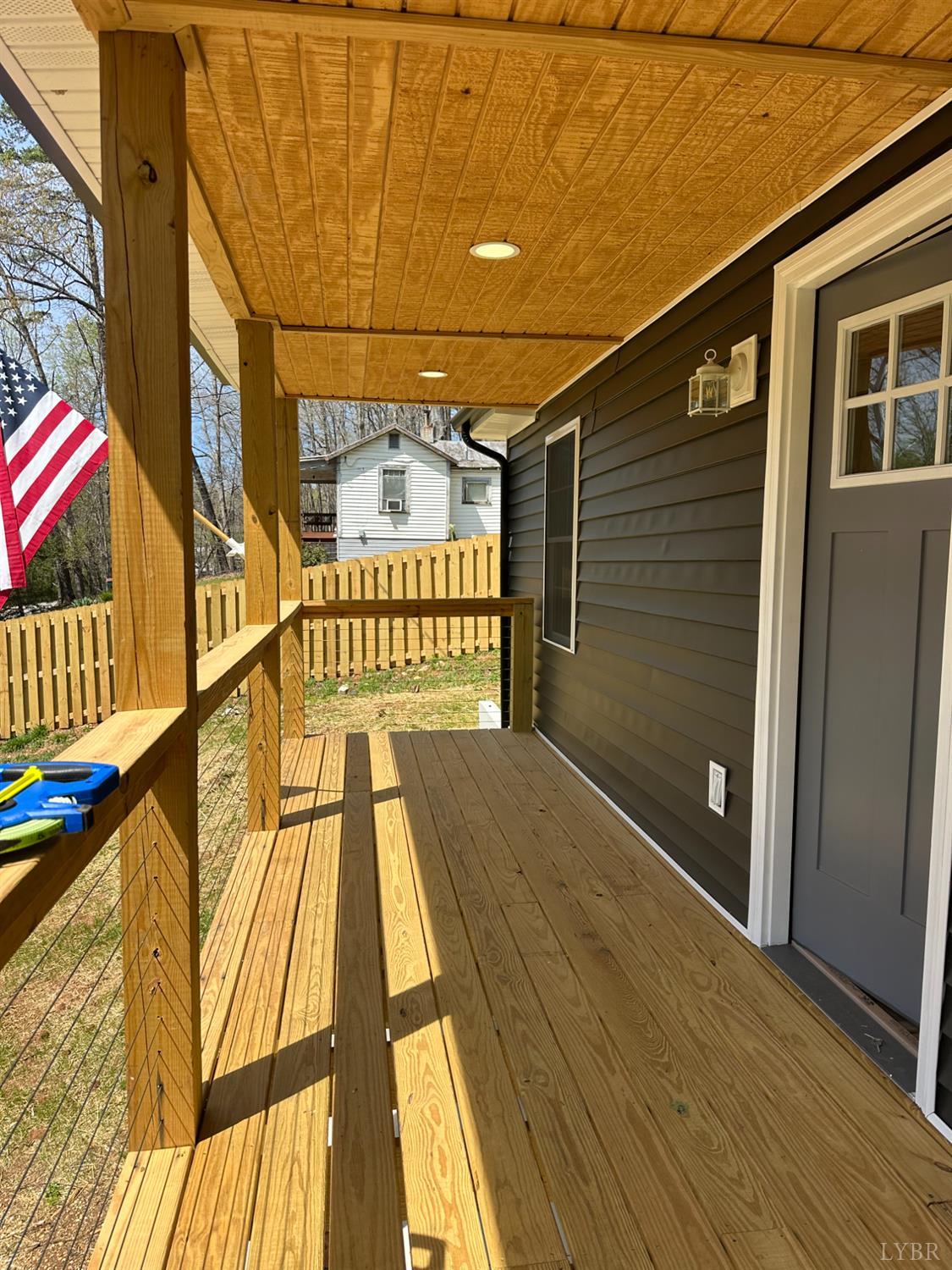 1221 Lynch Road Altavista, VA 24517 - Photo 9 of 14 a view of balcony with a potted plant