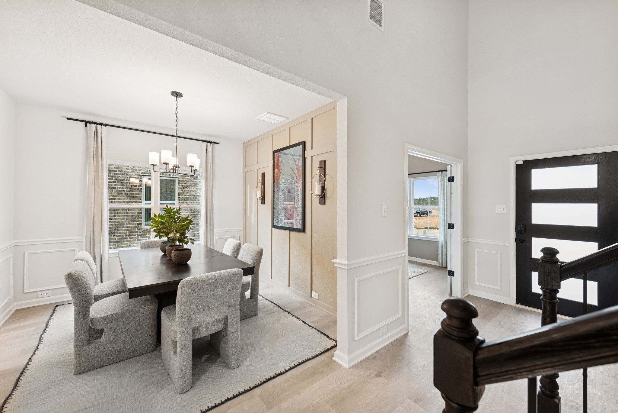 9726 Enclave Ridge Road Willis, TX 77318 - Photo 2 of 25 The Princeton II- Foyer, Study and Dining Room. Staged model home shown for illustration only; actual features, colors, and upgrades may vary.