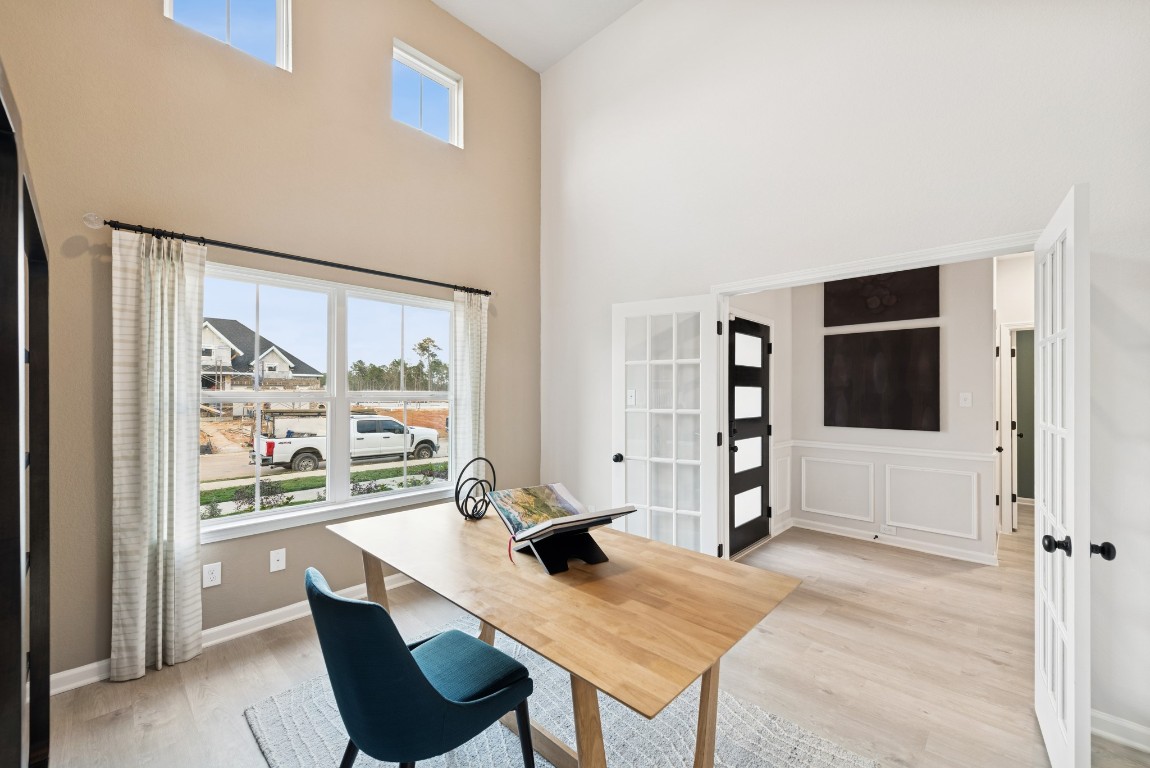 9726 Enclave Ridge Road Willis, TX 77318 - Photo 3 of 25 The Princeton II- Study with French Doors. Staged model home shown for illustration only; actual features, colors, and upgrades may vary.