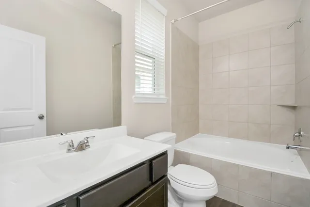 a bathroom with a sink a toilet and a bathtub