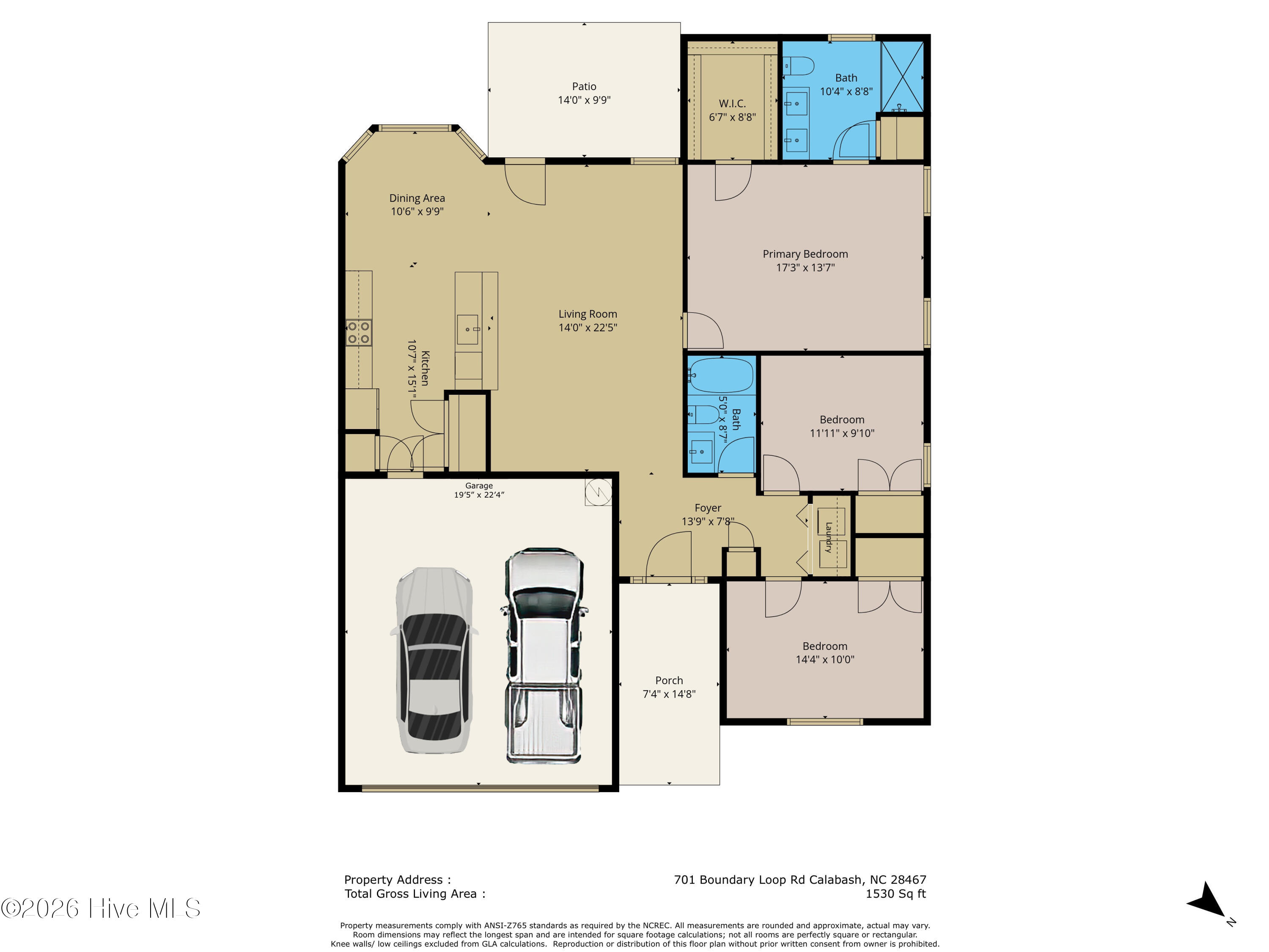 701 Boundary Loop Road Northwest Calabash, NC 28467 - Photo 40 of 40 701 Boundary Loop Rd Floor Plan