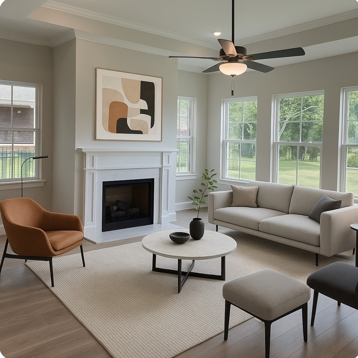 6502 Ripple Ridge Columbia, TN 38401 - Photo 13 of 52 a living room with furniture and a fireplace