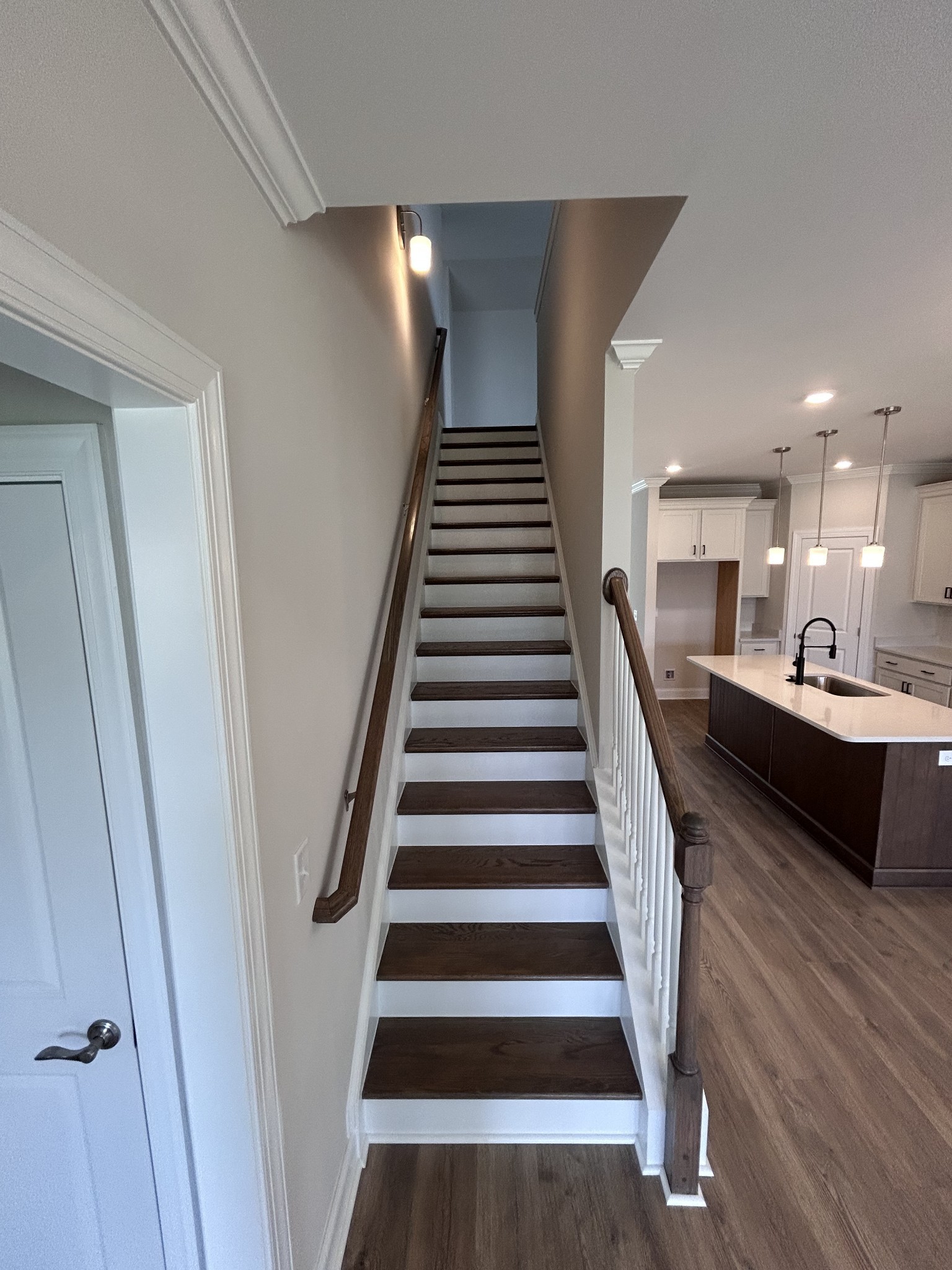 6502 Ripple Ridge Columbia, TN 38401 - Photo 29 of 52 a view of a hallway to a livingroom with wooden floor and staircase