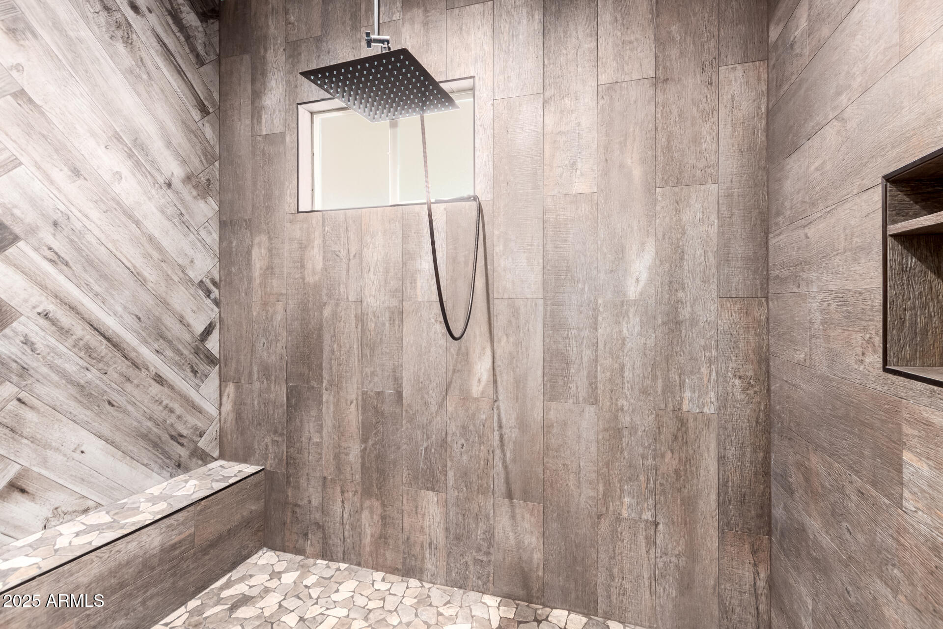 17024 East Lone Mountain Road Rio Verde, AZ 85263 - Photo 26 of 42 a bathroom with a shower curtain and a window