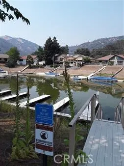 a view of a lake with a mountain in the background