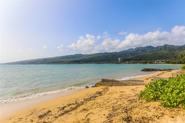 a view of an ocean and beach