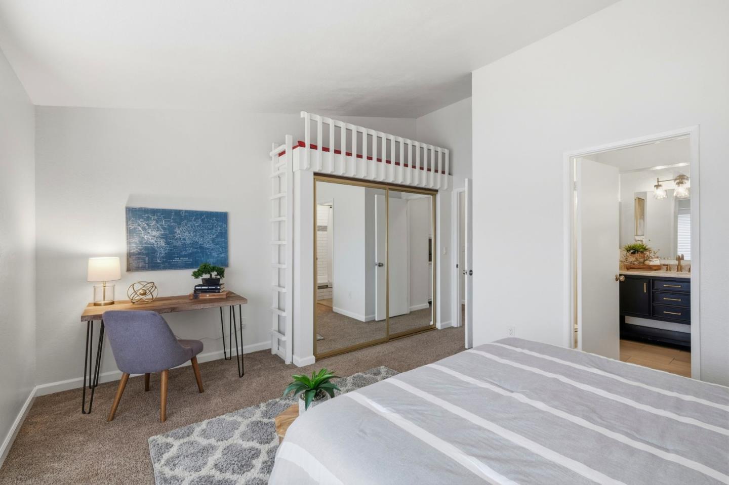 283 Perch Way Aptos, CA 95003 - Photo 27 of 37 a bedroom with a bed and a window