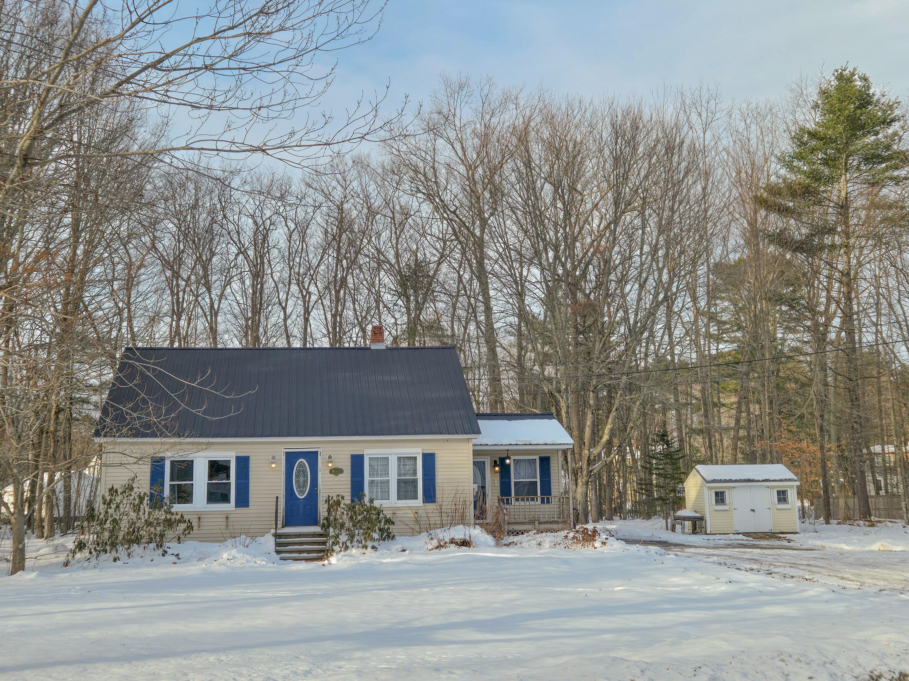 194 Weymouth Road Gray, ME 04039 - Photo 1 of 25 Front of Home and Storage Shed