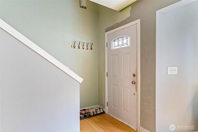 a view of an front door