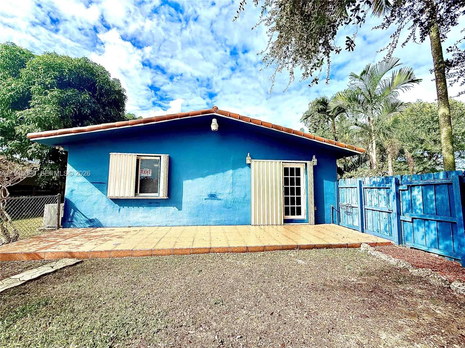 a view of a house with a outdoor space
