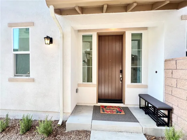 a view of a entryway door of the house