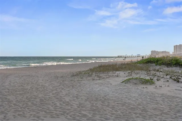 a view of an ocean beach