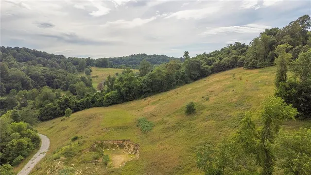 a view of a lake with a mountain