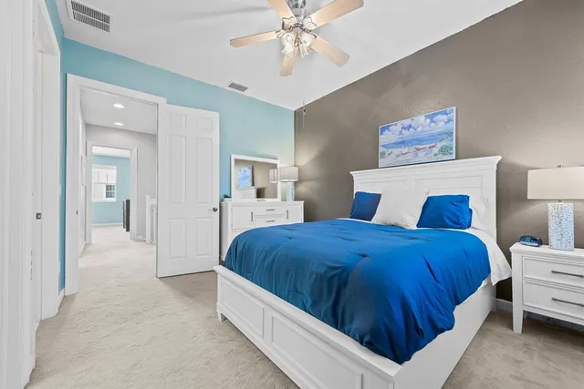 a view of a hallway with entryway