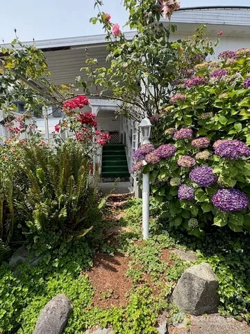 a front view of a house