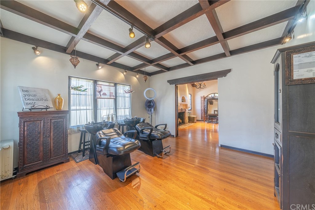 1853 Allen Avenue Pasadena, CA 91104 - Photo 8 of 38 a living room with furniture stove and wooden floor