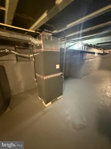 a view of a room with racks