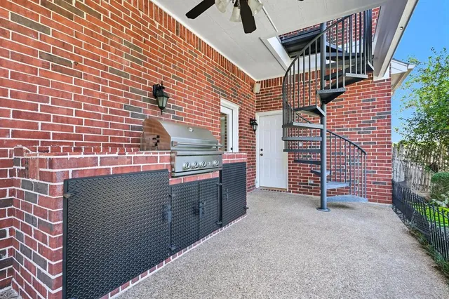 a view of a swimming pool with a yard