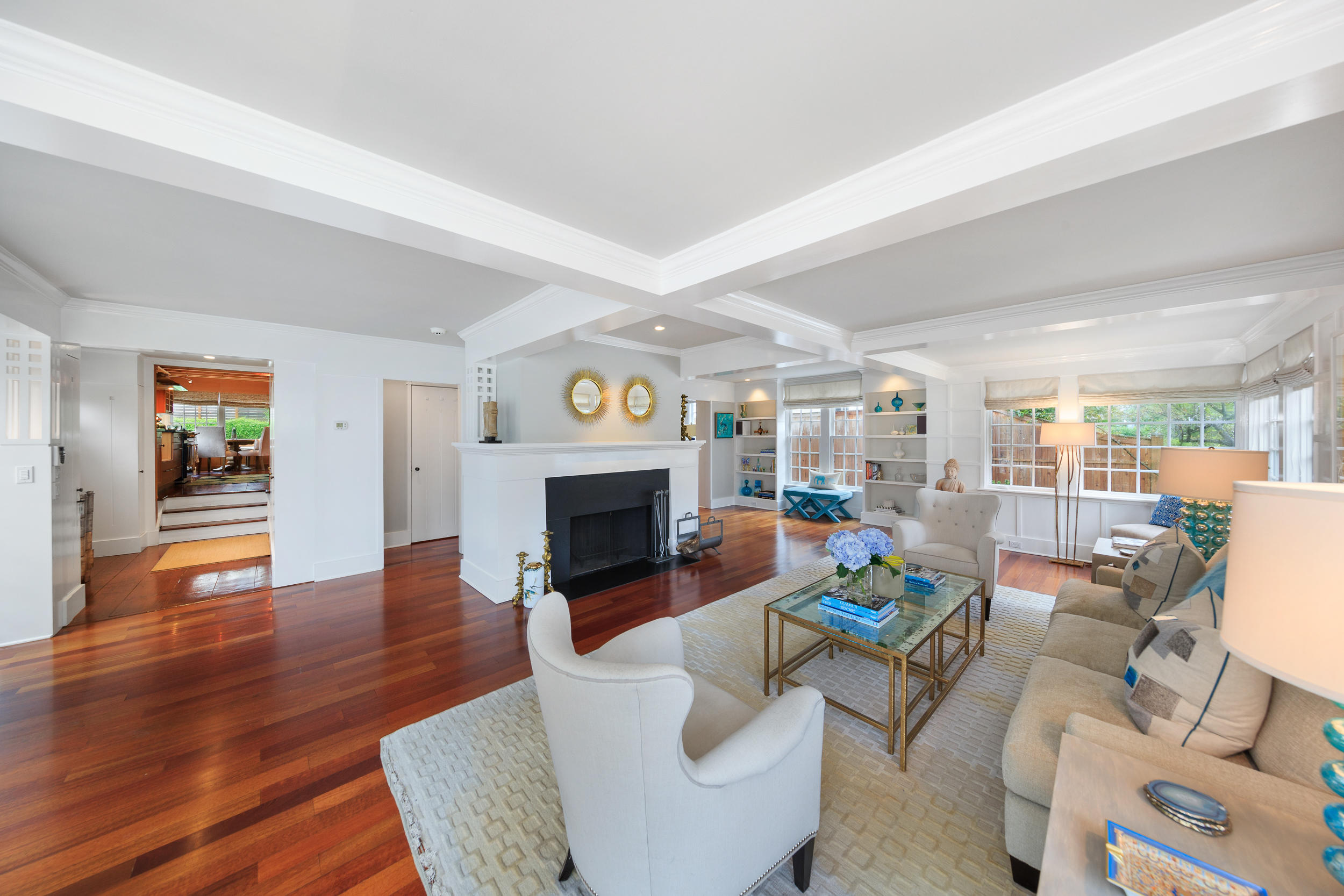 10 Juniper Road Rowayton, CT 06853 - Photo 6 of 28 a living room with furniture and a fireplace