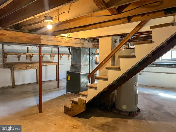 a view of a room with racks