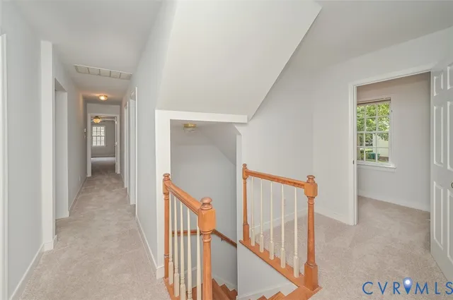 a view of a hallway with interior of the house