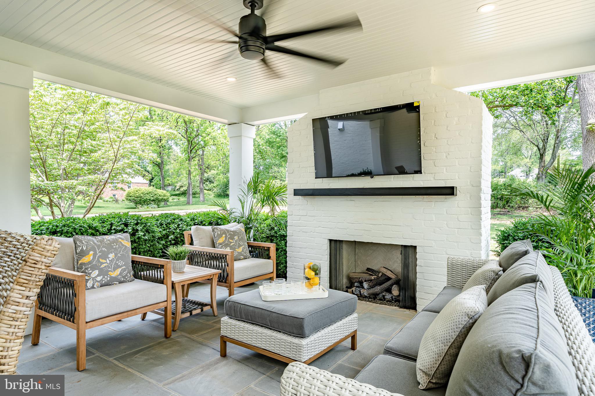 2058 Waterloo Road Berwyn, PA 19312 - Photo 42 of 46 a living room with furniture and a fireplace
