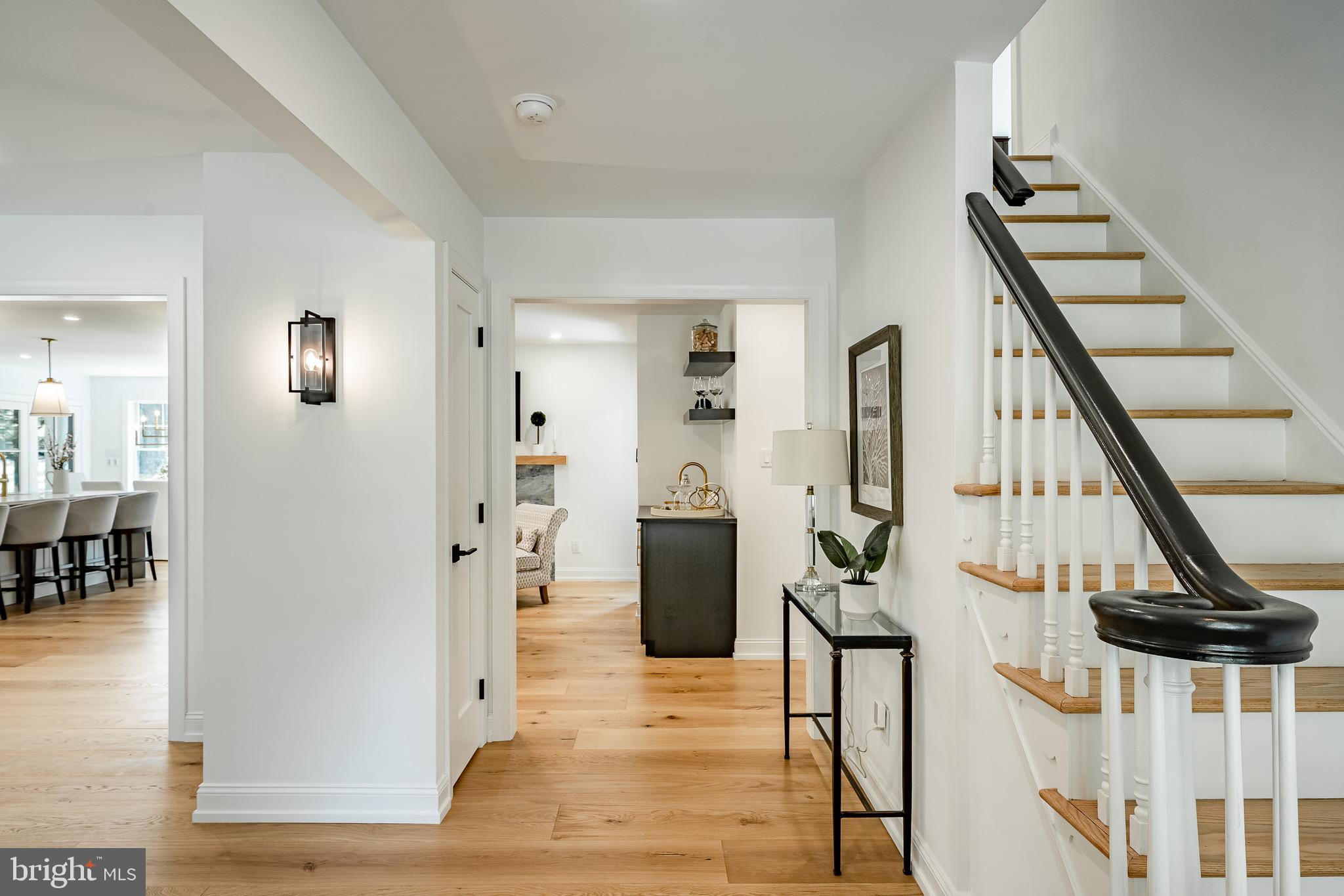 2058 Waterloo Road Berwyn, PA 19312 - Photo 7 of 46 a view of an entryway with wooden floor and stairs