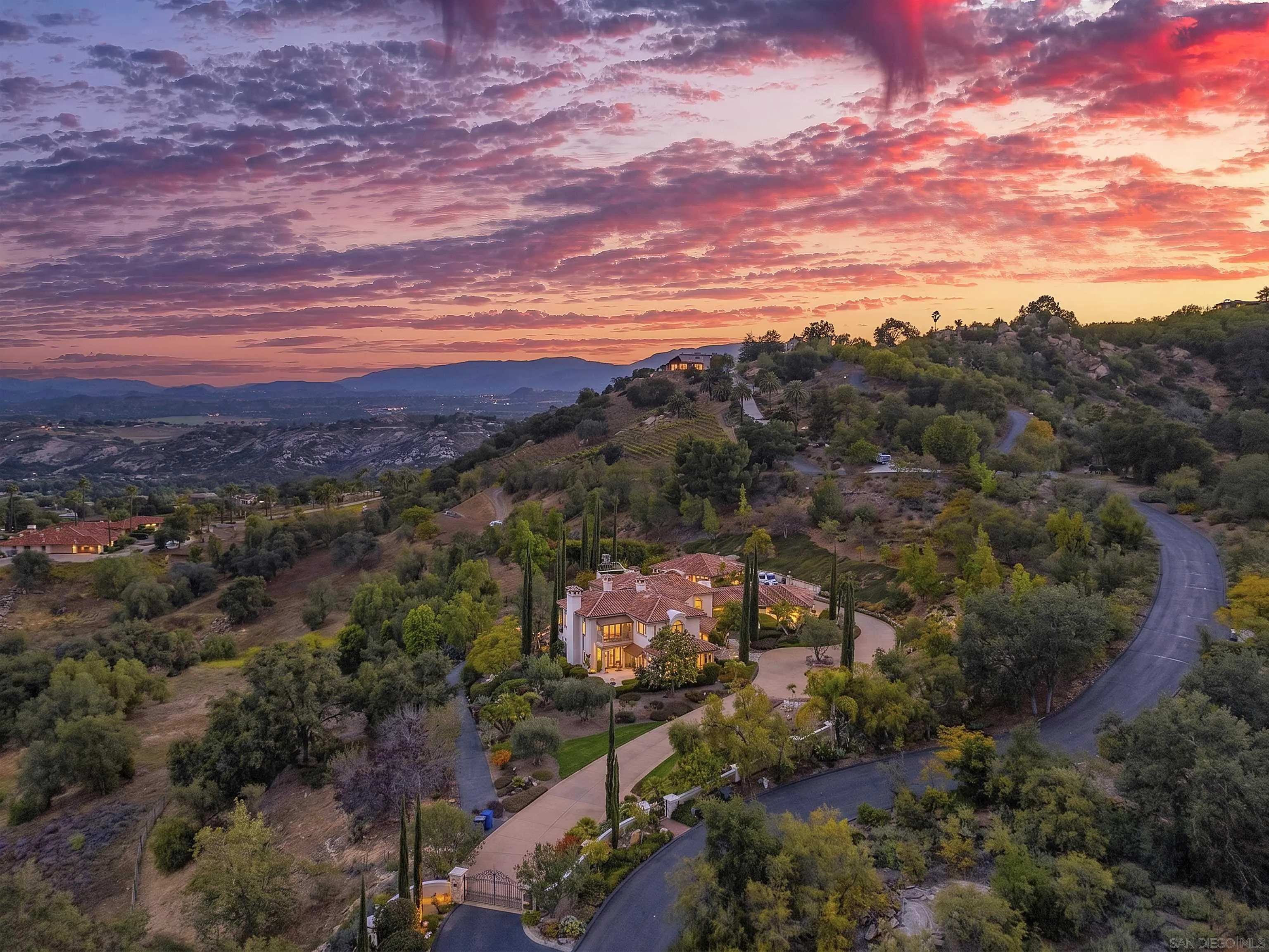 14440 Ridge Ranch Road Valley Center, CA 92082 - Photo 14 of 73 an aerial view of residential houses with outdoor space