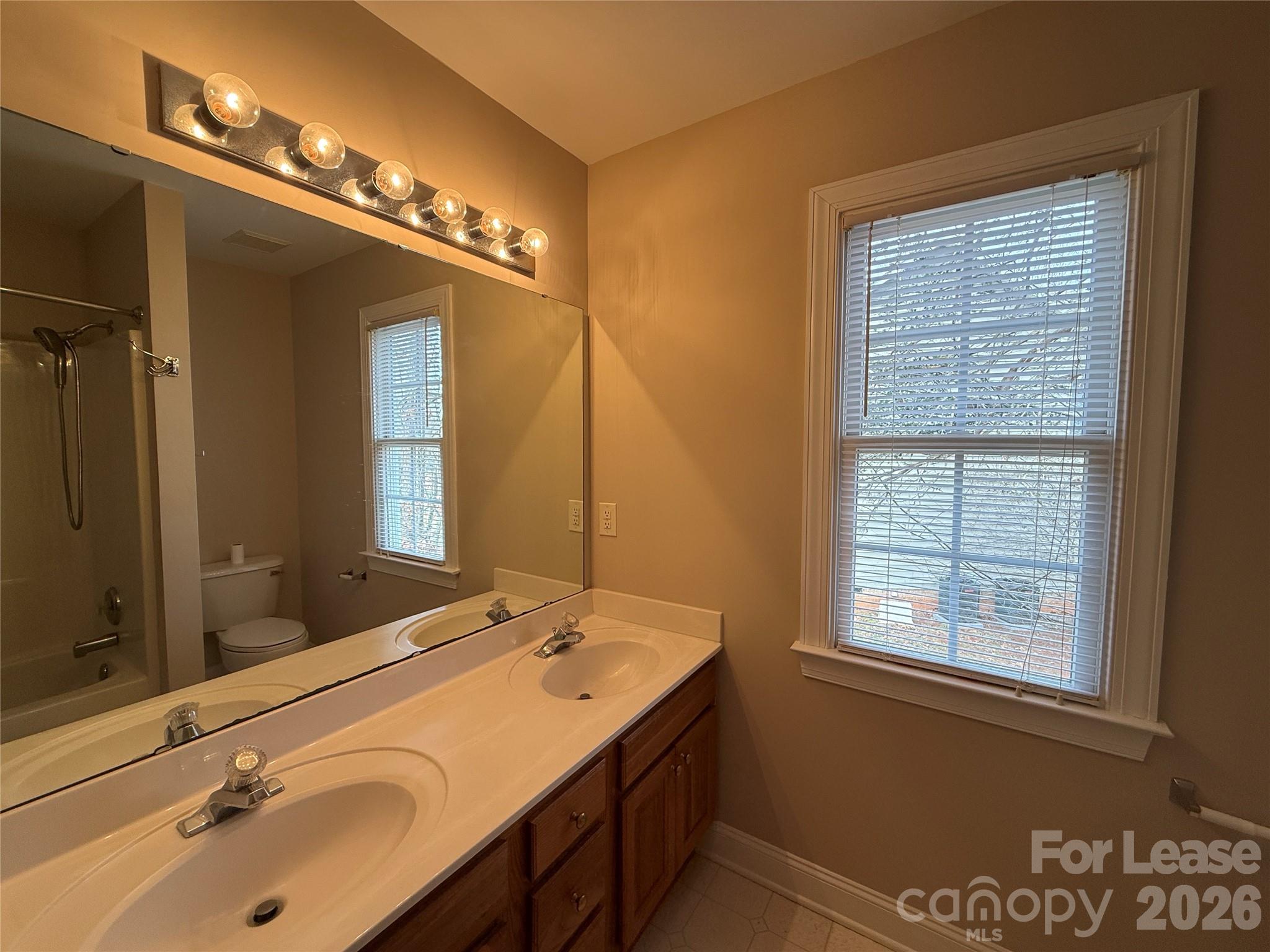 3993 Lake Shore Road South Denver, NC 28037 - Photo 34 of 39 a bathroom with a double vanity sink and a mirror