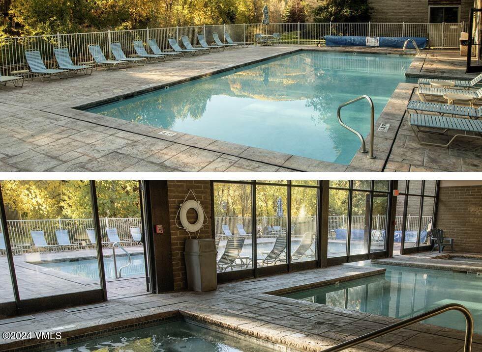 1020 Vail View Drive, Unit 311247 Vail, CO 81657 - Photo 13 of 23 a view of swimming pool from a balcony