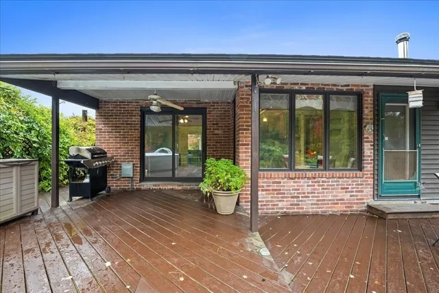 a view of a entryway door front of house