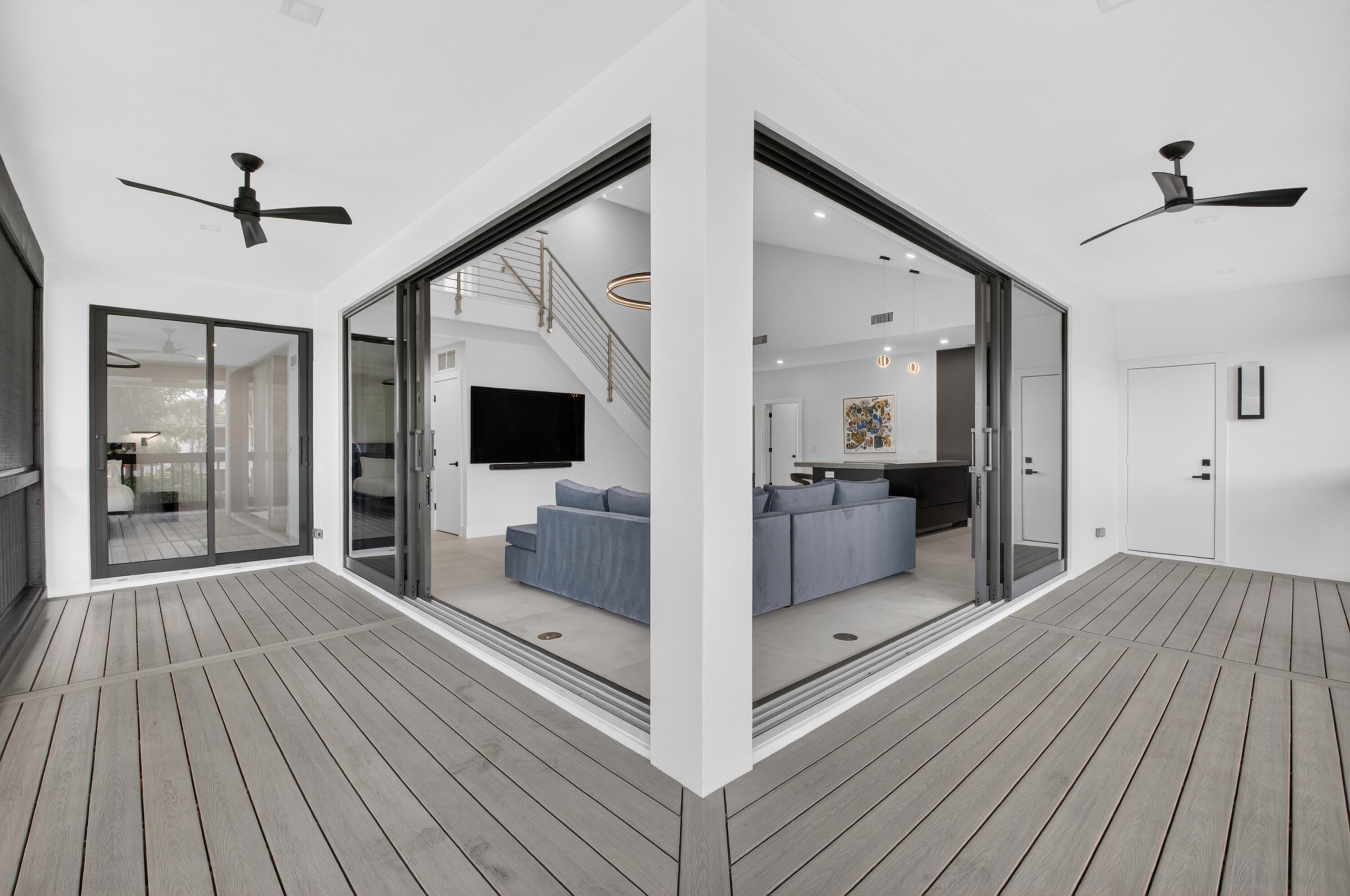 19221 Sabal Lake Drive, Unit 5124 Boca Raton, FL 33434 - Photo 27 of 98 a view of a hallway view with wooden floor and living room