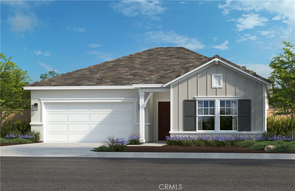 25879 Rutherford Court Homeland, CA 92548 - Photo 1 of 1 a front view of a house with a yard and garage