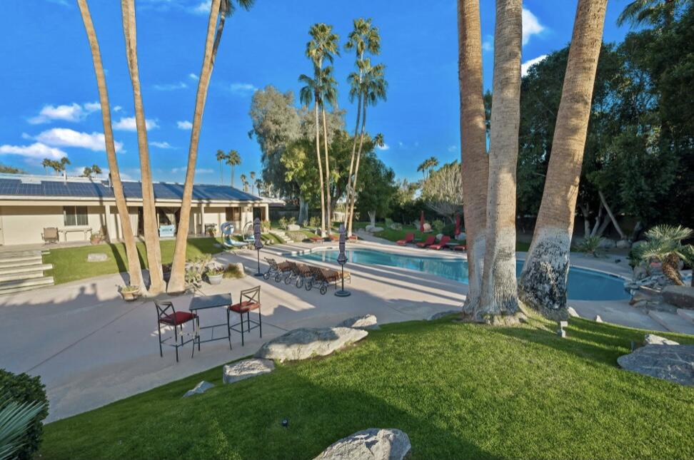 71111 La Paz Road Rancho Mirage, CA 92270 - Photo 43 of 102 a view of a park with couches and wooden fence