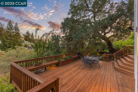a view of outdoor space with seating
