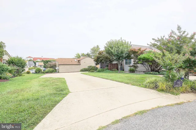 a view of backyard with green space