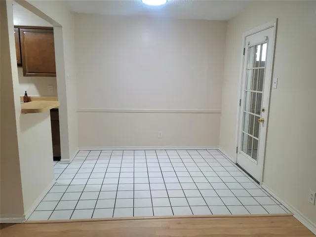 a view of an empty room