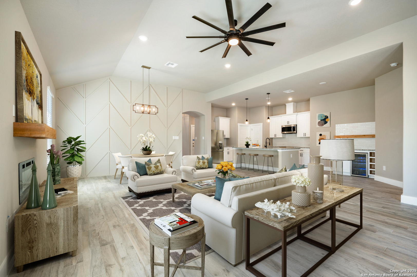 1066 Primrose Path Spring Branch, TX 78070 - Photo 4 of 24 a living room with furniture and a wooden floor