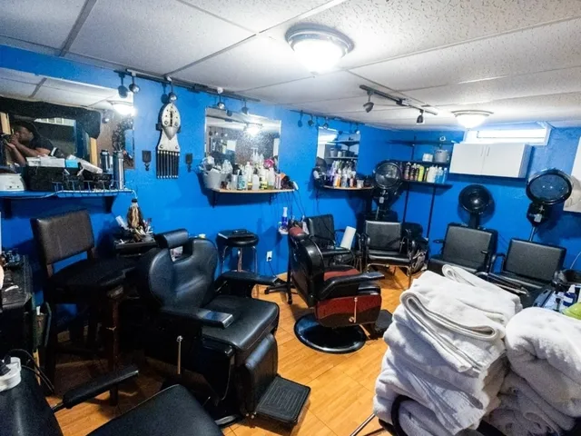 a room with furniture