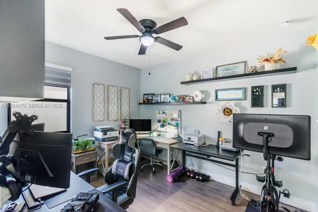 a patio with yard and outdoor seating