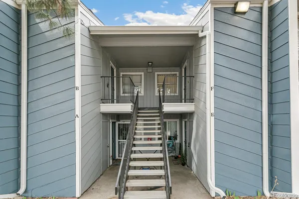 a view of front door of house