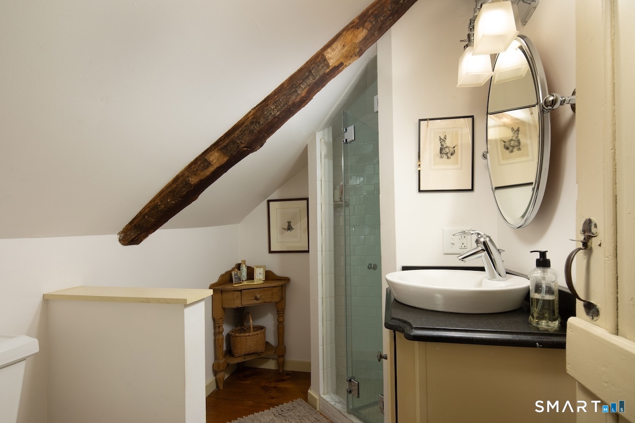 3 Studio Hill Road Kent, CT 06757 - Photo 18 of 33 a bathroom with a sink and a mirror