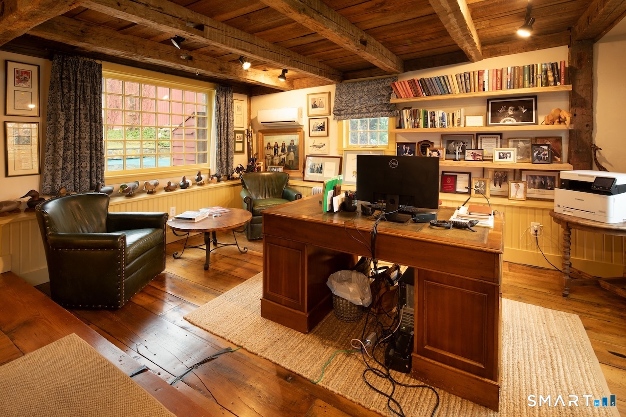 3 Studio Hill Road Kent, CT 06757 - Photo 23 of 33 a view of a workspace with furniture and a window