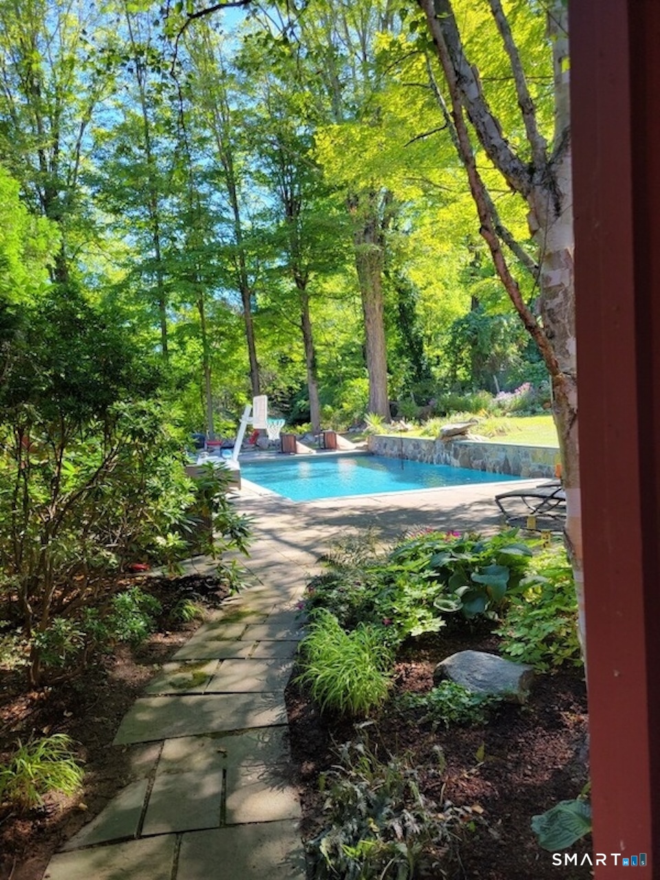 3 Studio Hill Road Kent, CT 06757 - Photo 30 of 33 a view of a yard with plants and large trees