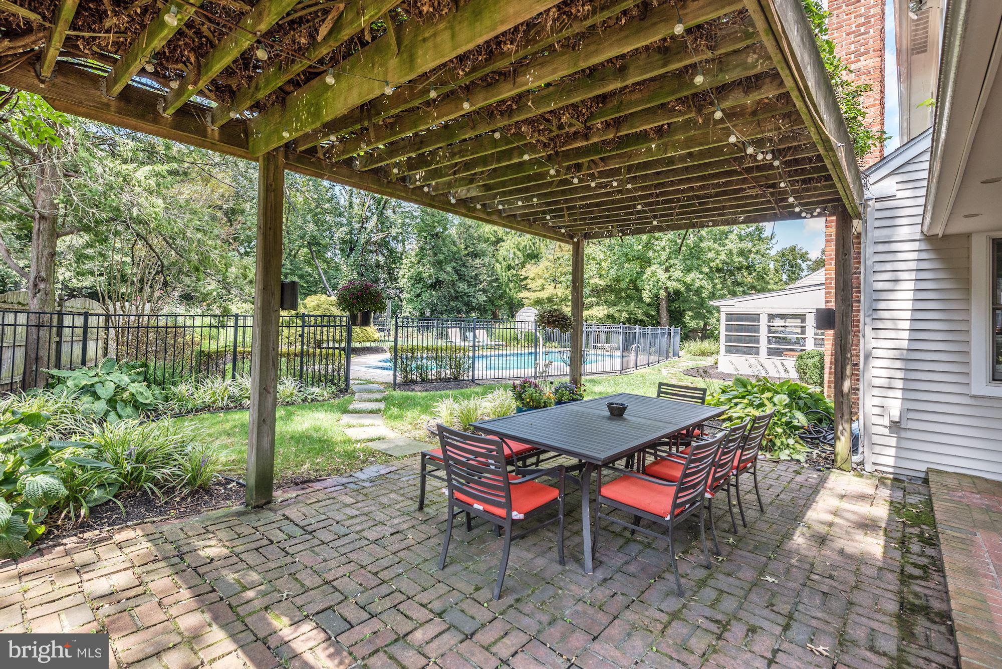 509 Sentinel Road Moorestown, NJ 08057 - Photo 23 of 25 Brick Patio with Pergola